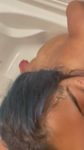 golden shower latina piss gif