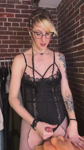 Goth Mistress plans to get you addicted to being penetrated by cock