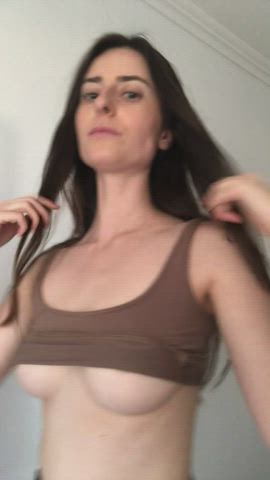 Brunette Petite Tits gif