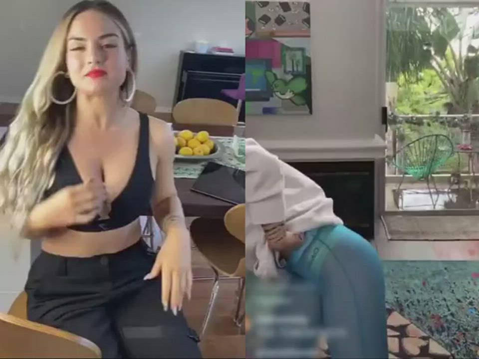 Jojo showcasing how she is preparing to be a mommy for us all in the near future