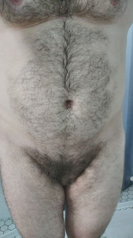 Chubby, and a bit hairy