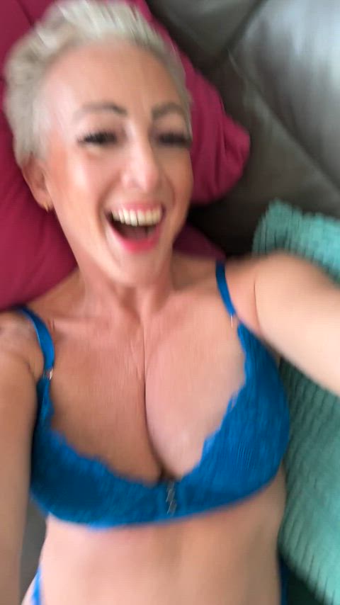 Grandma wanna bounce these tits off your cock so bad this weekend