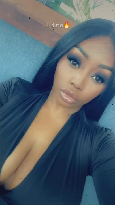 Big Tits Cleavage Jada Fire Lips gif