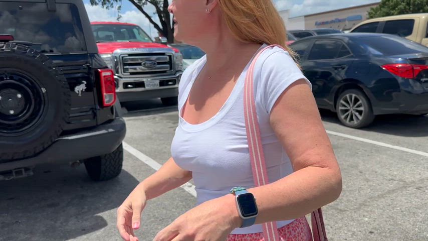 Flashing my tits in the Target parking lot