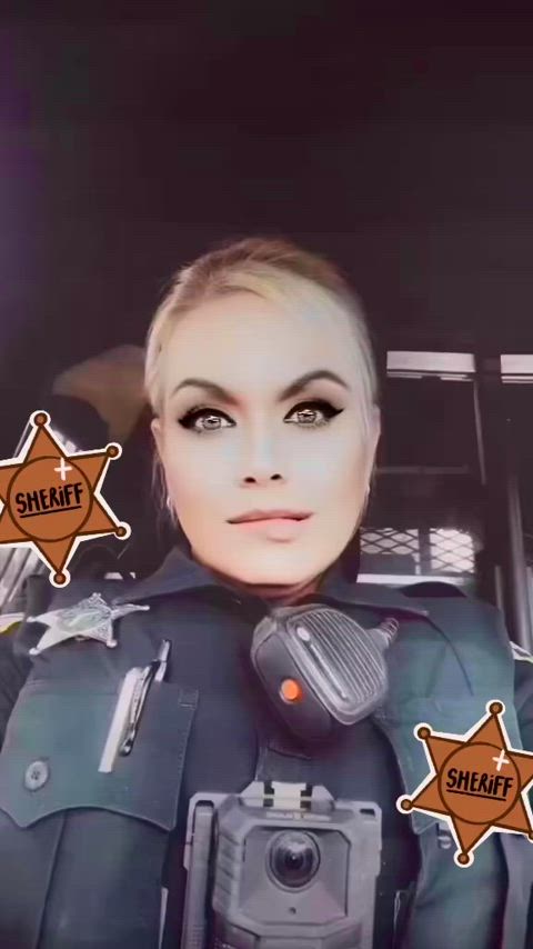 blonde curvy eye contact fantasy milf milfs onlyfans police tiktok uniform at-work