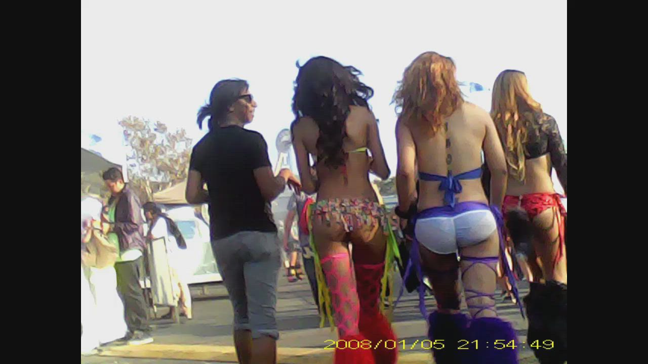 Ass Booty Close Up Festival Thong gif