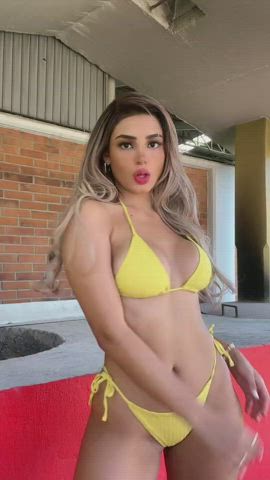 My friend Lina Latin girl, Sexy dance Bikini