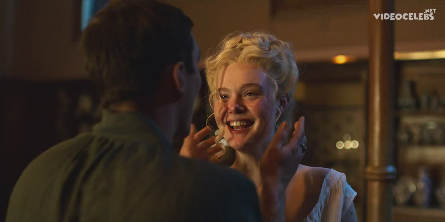 Blonde Elle Fanning Small Tits gif