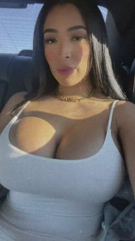 Massive wholesome Alexandria Ocasio-Cortez type cleavage