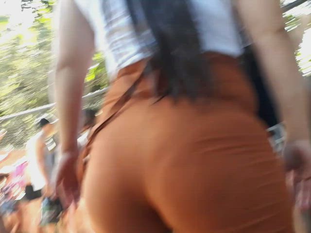 ass big ass booty bubble butt candid chubby curvy fetish voyeur gif