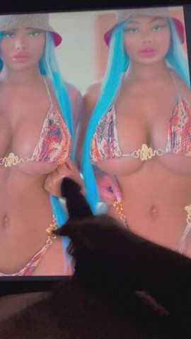 BBC Big Dick Big Tits Twins gif