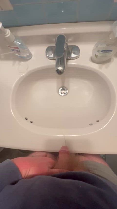 My buddy’s sink while he was waiting on me so we could leave for dinner…