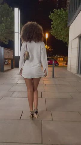 amateur ass ebony public striptease gif