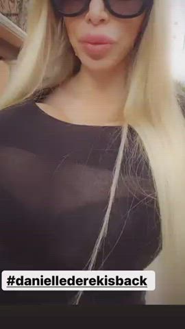 Big Tits Blonde Danielle Derek gif