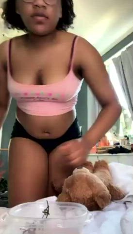 amateur cute homemade teen tits gif