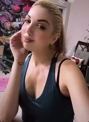 Blonde Latina Ponytail gif