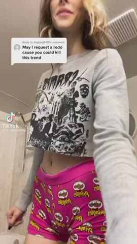 Shorts TikTok Tits Underboob gif