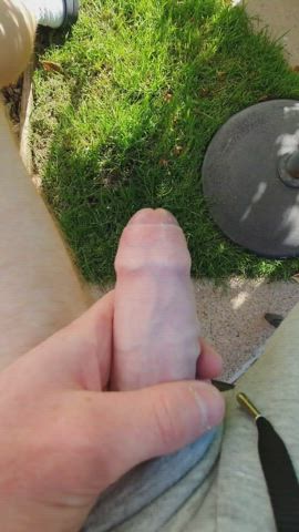 Pee Peeing Pissing Thick Cock gif