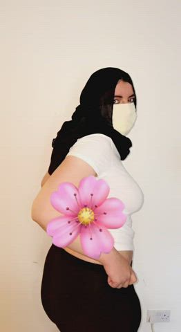 the hijab stays on during my striptease