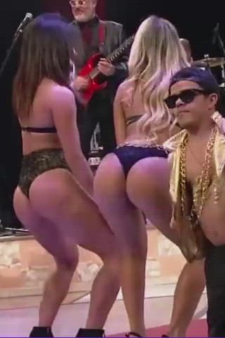 blonde body brazilian brunette bubble butt dani goddess sensual teasing gif