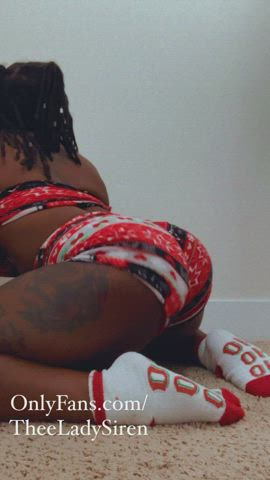 Ass Christmas Ebony Twerking gif