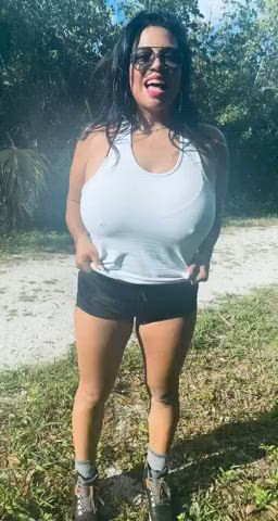 Huge Tits Latina Titty Drop gif