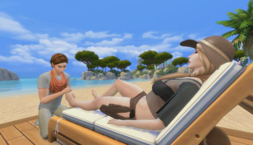 Beach Foot Fetish Foot Worship Massage Sniffing gif