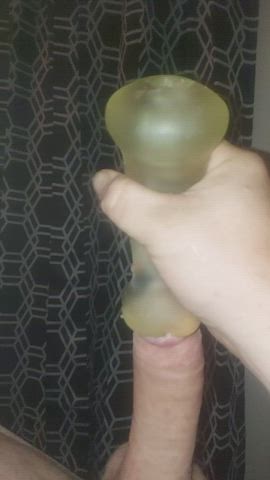 big balls big dick close up cock cock milking cum cumshot shaved slow motion gif