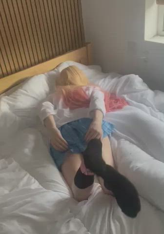 cosplay femboy gay sissy gif