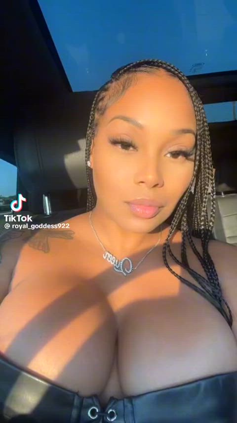 big tits cleavage ebony tiktok tits r/tiktits gif