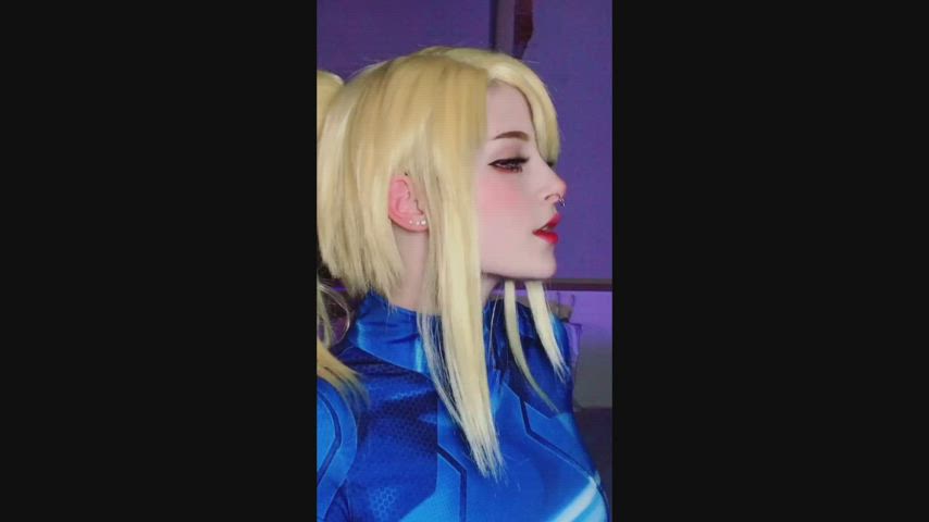 Amateur Cosplay Costume Gamer Girl Split Screen Porn TikTok gif