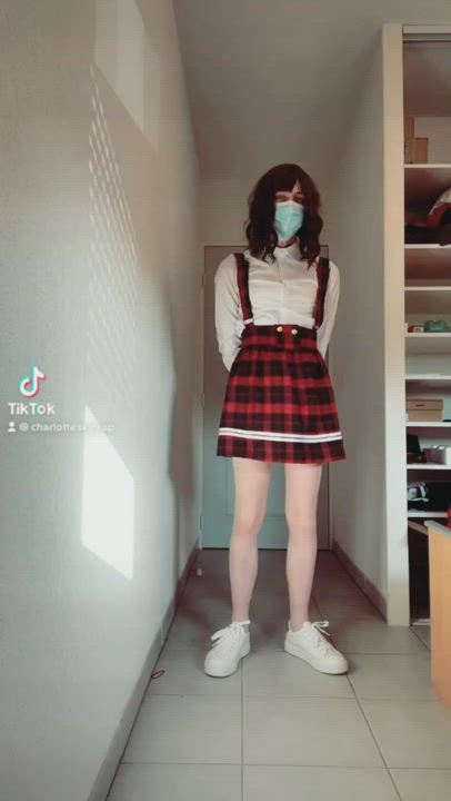 Crossdressing Femboy Sissy gif