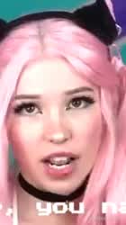 Ahegao Belle Delphine Tongue Fetish gif