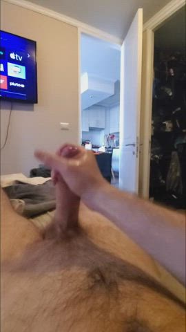 big dick cum cumshot handjob gif