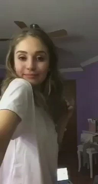 Clothed Naked White Girl gif