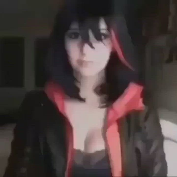 Bra Cosplay Strip gif