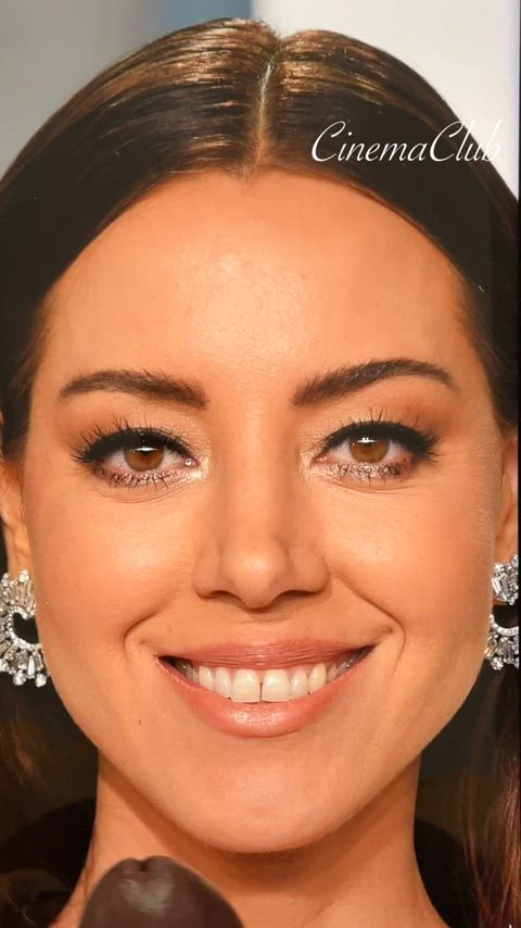 aubrey plaza celebrity cum cumshot tribute gif