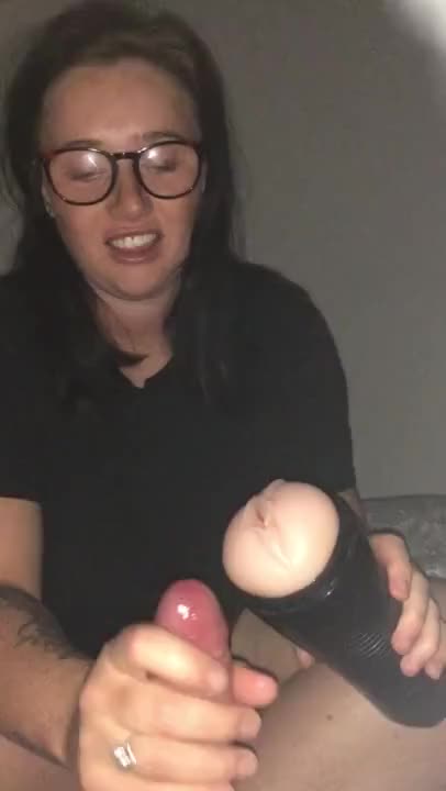 Amateur milking with Fleshlight