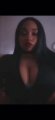 big tits ebony emo goth tits titty drop gif