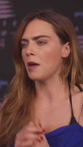 bra cara delevingne interview gif