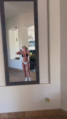 bikini mirror tiktok gif