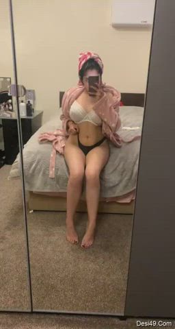 desi huge tits selfie tease gif