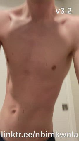 gay skinny stripping twink underwear gif