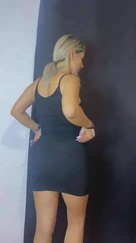 ass blonde tattoo petite gif