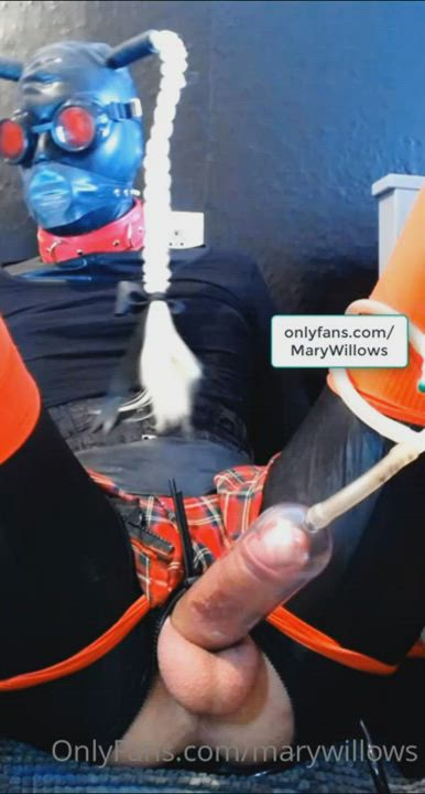 Mary Willows Butt Plug Sissygasm Milking Cumshot Hands Free Latex Machine OnlyFans