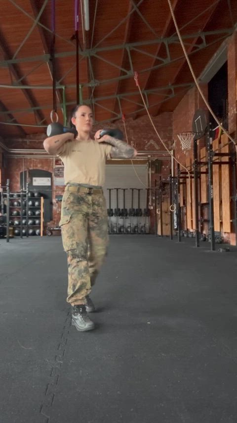 fit chicks military nsfw hot-girls-with-tattoos thick-booty gif