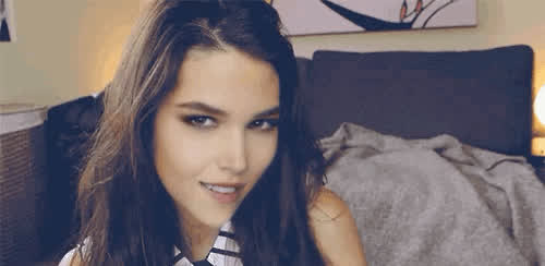 brunette cute seduction gif