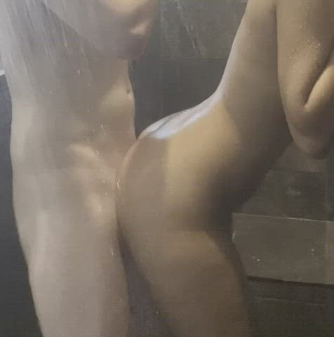 Gets fucked in the shower