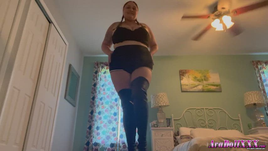 bbw big tits foot fetish milf gif