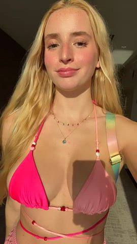 blonde cute teen gif